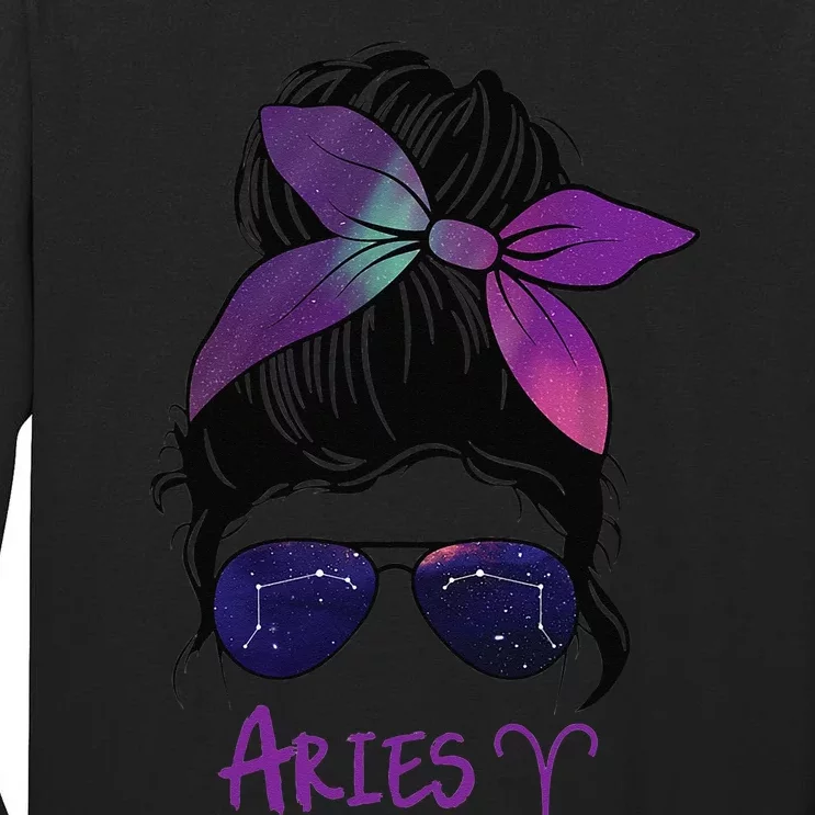 Aries Birthday Aries woman Zodiac Constellation Tall Long Sleeve T-Shirt