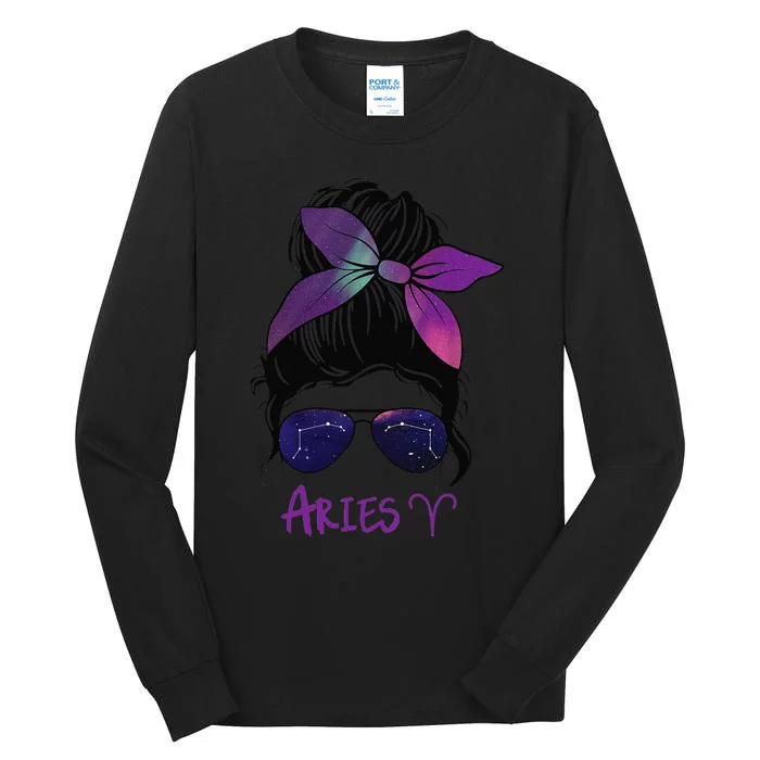 Aries Birthday Aries woman Zodiac Constellation Tall Long Sleeve T-Shirt