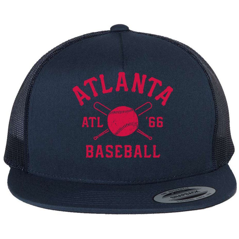 Atlanta Baseball ATL Vintage Brave Retro Trucker Hat