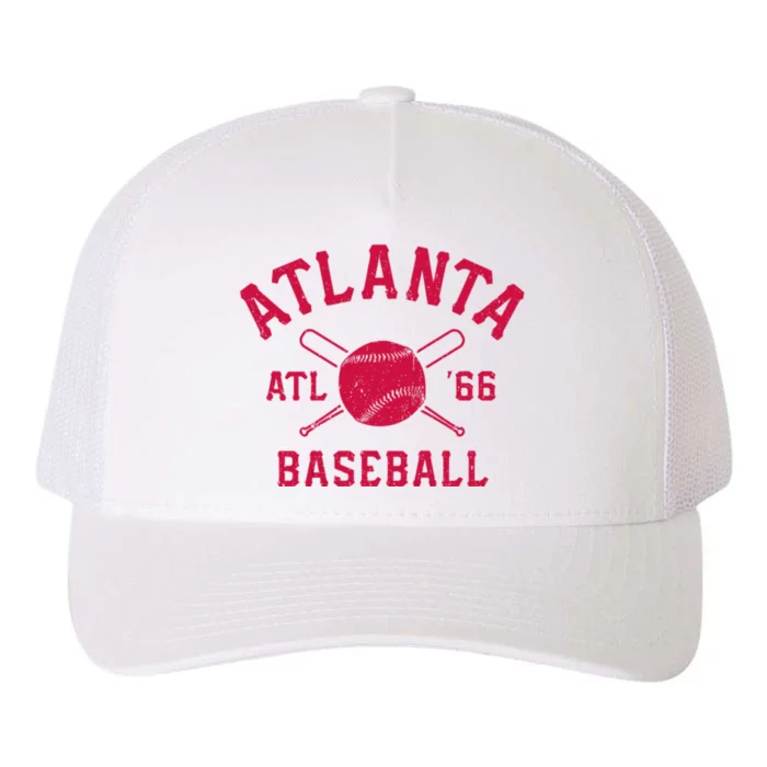 Atlanta Baseball ATL Vintage Brave Retro Yupoong Adult 5-Panel Trucker Hat