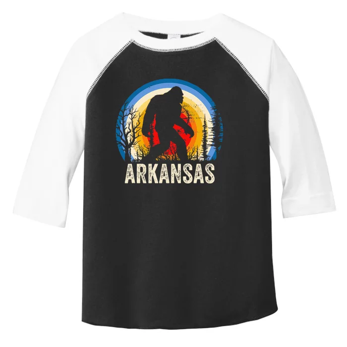 Arkansas Bigfoot Arkansas Sasquatch Hiking Toddler Fine Jersey T-Shirt