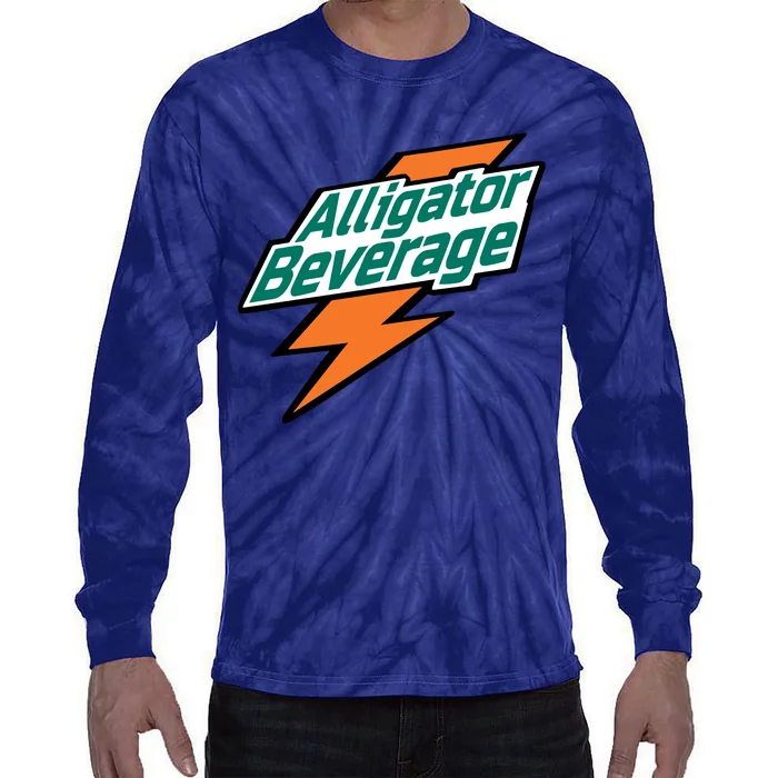 Alligator Beverage Tie-Dye Long Sleeve Shirt