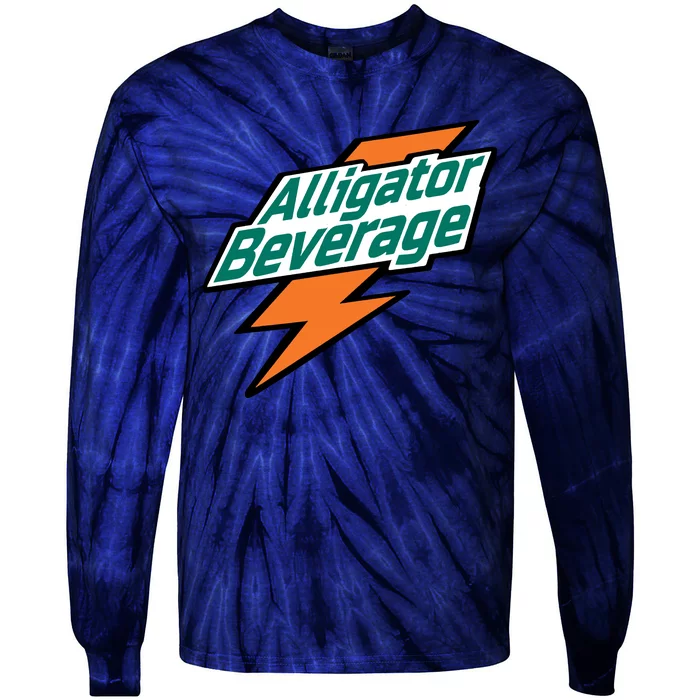 Alligator Beverage Tie-Dye Long Sleeve Shirt