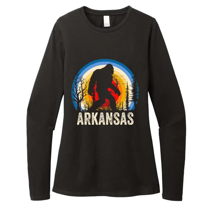 Arkansas Bigfoot Arkansas Sasquatch Hiking Womens CVC Long Sleeve Shirt