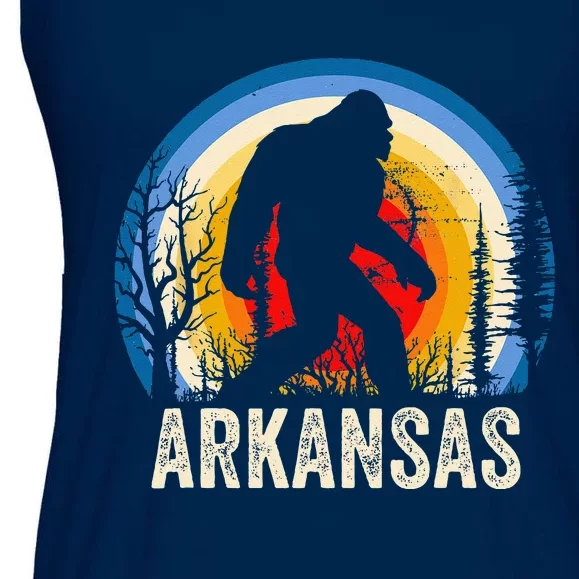 Arkansas Bigfoot Arkansas Sasquatch Hiking Ladies Essential Flowy Tank