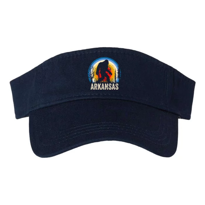 Arkansas Bigfoot Arkansas Sasquatch Hiking Valucap Bio-Washed Visor