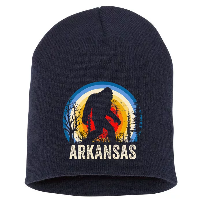 Arkansas Bigfoot Arkansas Sasquatch Hiking Short Acrylic Beanie