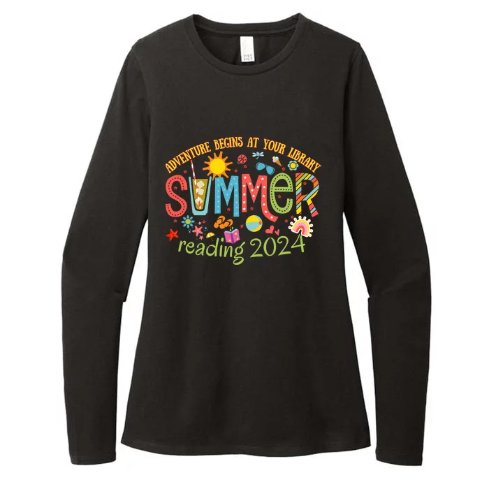 Adventure Begins At Your Library Summer Reading Program 2024 Womens CVC Long Sleeve Shirt