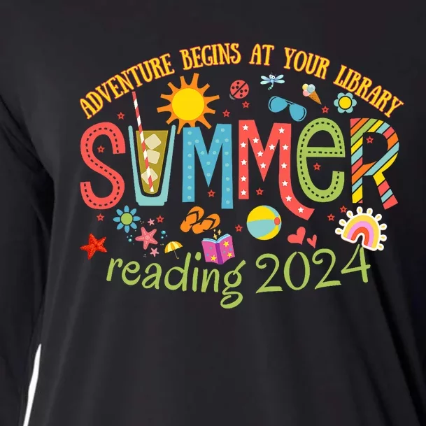 Adventure Begins At Your Library Summer Reading Program 2024 Cooling Performance Long Sleeve Crew