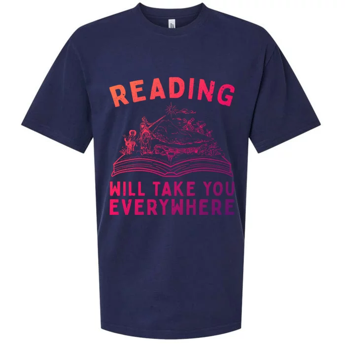 Adventure Book Bookworm Nerd Gift Reading Gift Sueded Cloud Jersey T-Shirt