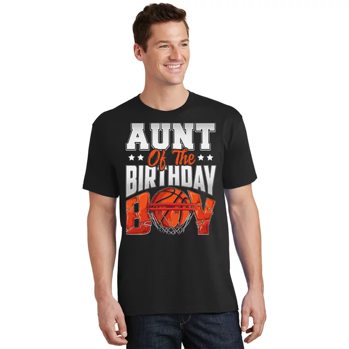 Aunt basketball birthday Family Baller bday Party T-Shirt