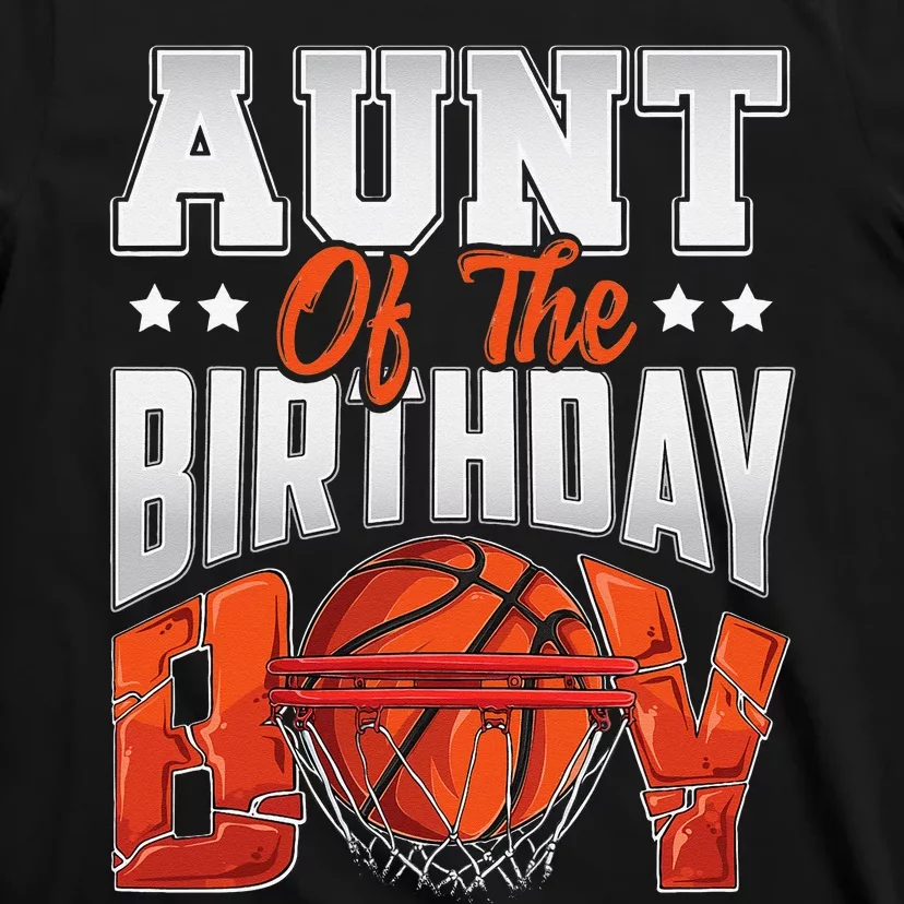 Aunt basketball birthday Family Baller bday Party T-Shirt