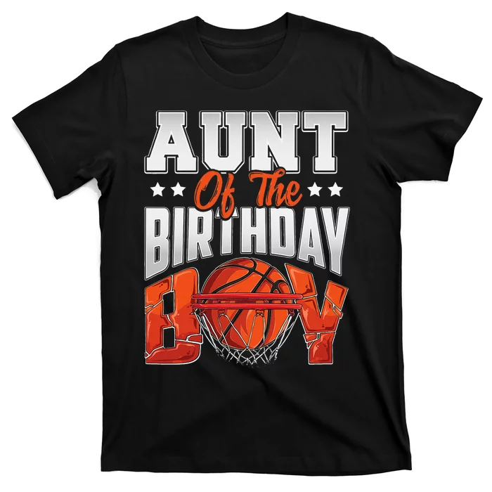 Aunt basketball birthday Family Baller bday Party T-Shirt