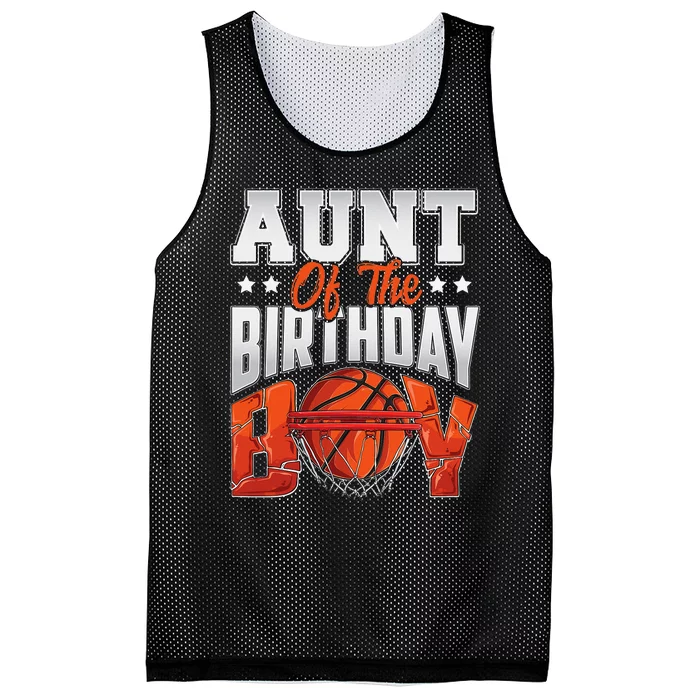 Aunt basketball birthday Family Baller bday Party Mesh Reversible Basketball Jersey Tank