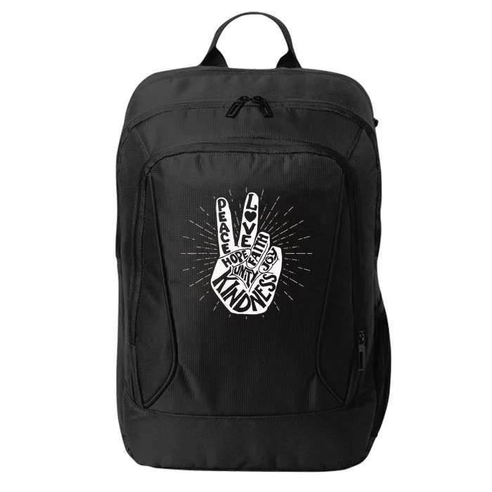 Anti Bullying Be Kind Peace Hand Sign Gift Unity Day Orange City Backpack