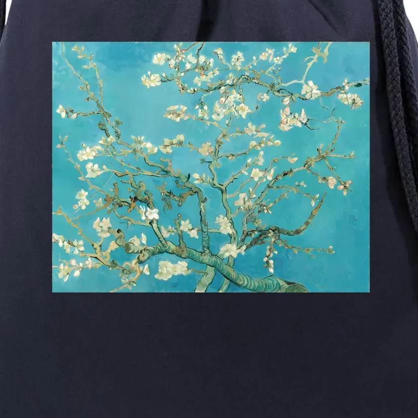 Almond Blossoms By Vincent Van Gogh Drawstring Bag