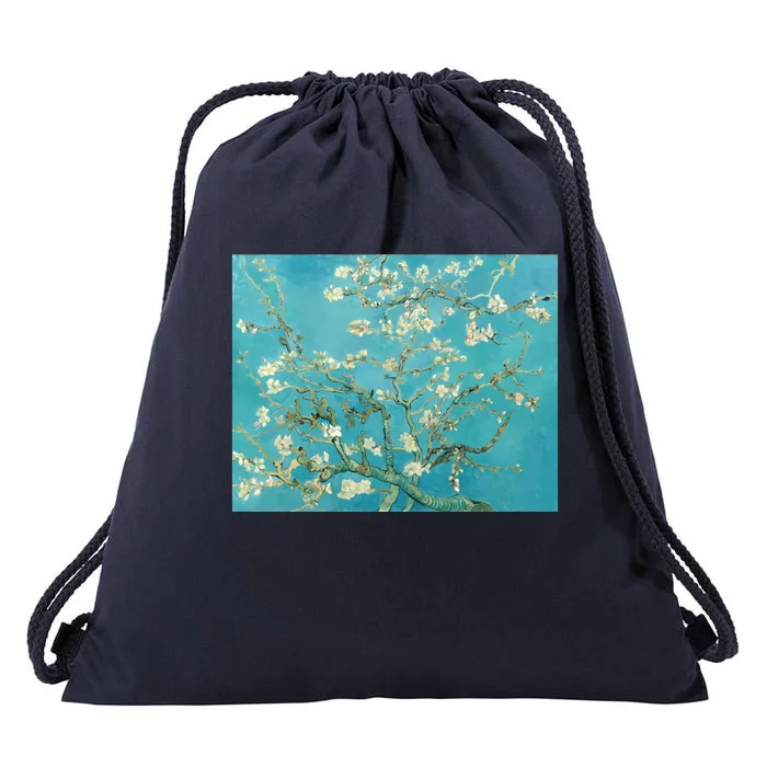 Almond Blossoms By Vincent Van Gogh Drawstring Bag