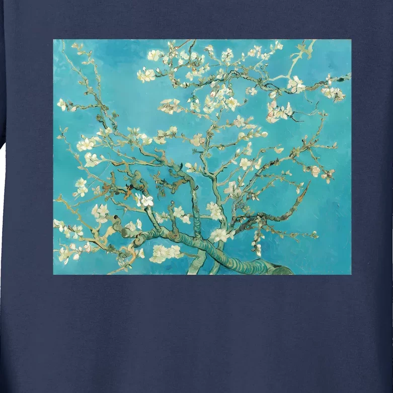 Almond Blossoms By Vincent Van Gogh Kids Long Sleeve Shirt