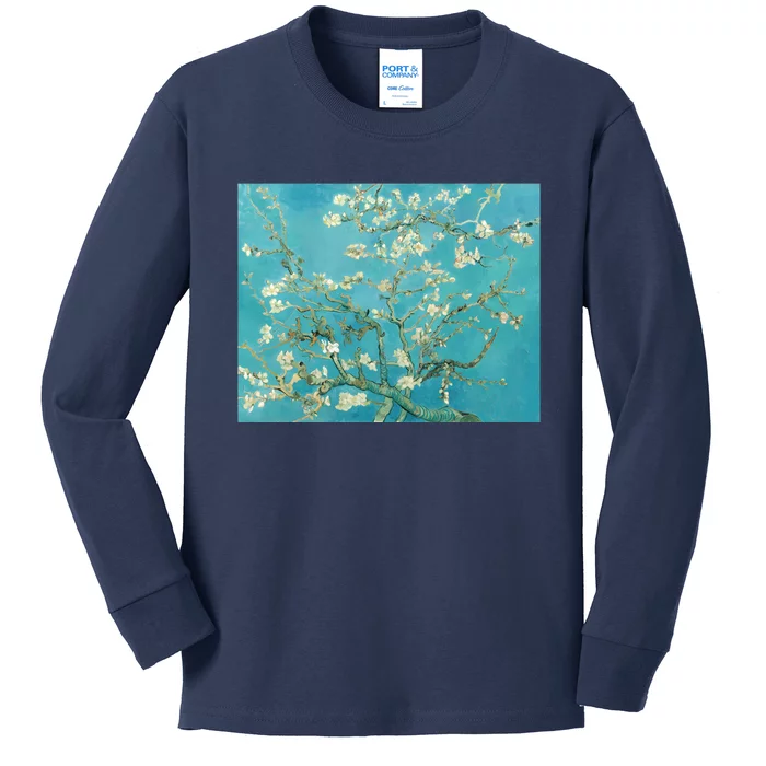 Almond Blossoms By Vincent Van Gogh Kids Long Sleeve Shirt