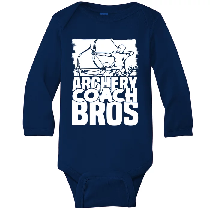 Archery Bow Bow Cute Gift Target Arrow Archer Archery Coach Gift Baby Long Sleeve Bodysuit