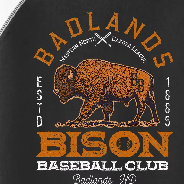 American Bison Baseball Retro Minor League Baseball Team Toddler Fine Jersey T-Shirt