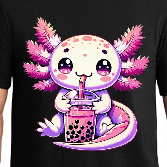 Axolotl Bubble Boba Tea Anime Cute Kawaii Axolotl Pajama Set