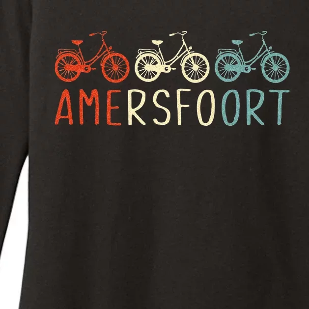 Amersfoort Bike Bicycle City Retro Cycling Gift Womens CVC Long Sleeve Shirt