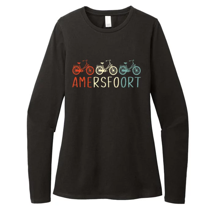 Amersfoort Bike Bicycle City Retro Cycling Gift Womens CVC Long Sleeve Shirt