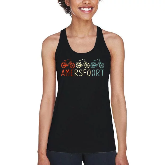 Amersfoort Bike Bicycle City Retro Cycling Gift Women's Racerback Tank