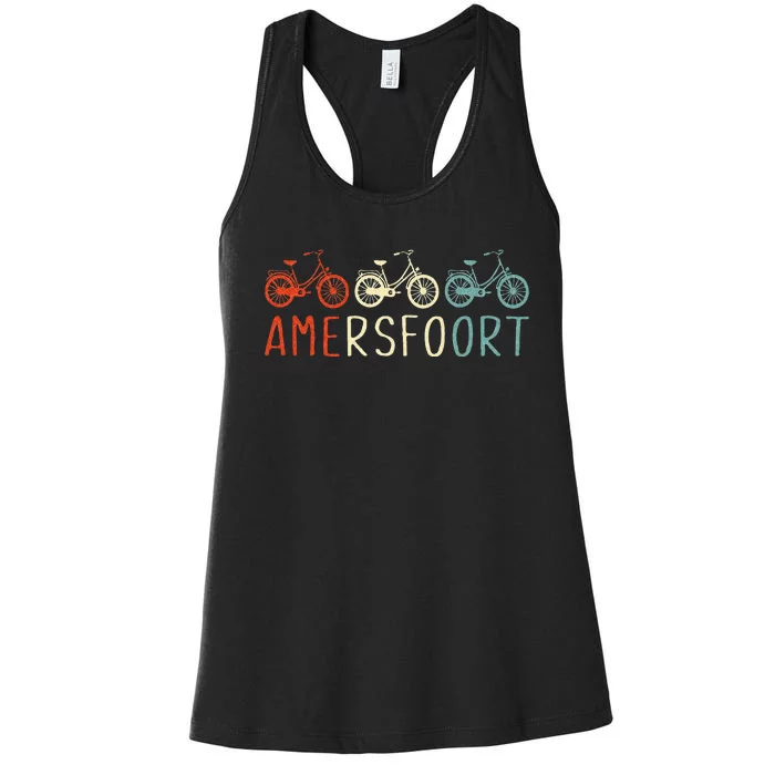 Amersfoort Bike Bicycle City Retro Cycling Gift Women's Racerback Tank