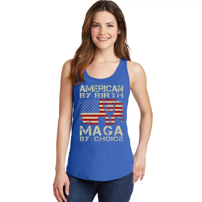 American By Birth Maga By Choice Pro Trump 2024 Ladies Essential Tank