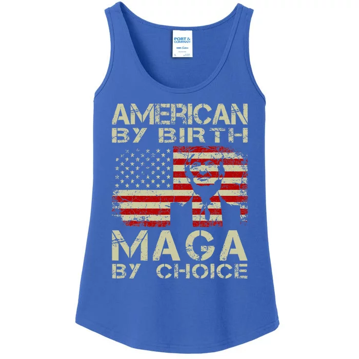 American By Birth Maga By Choice Pro Trump 2024 Ladies Essential Tank