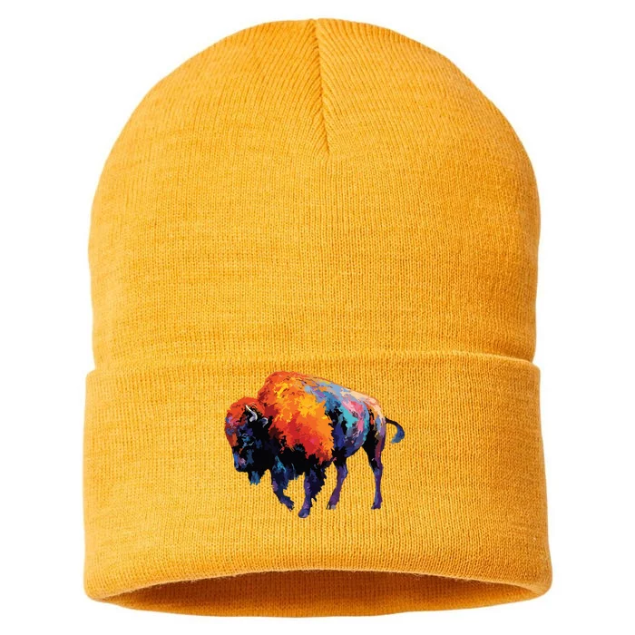 American Buffalo Buffalo American Bison Sustainable Knit Beanie