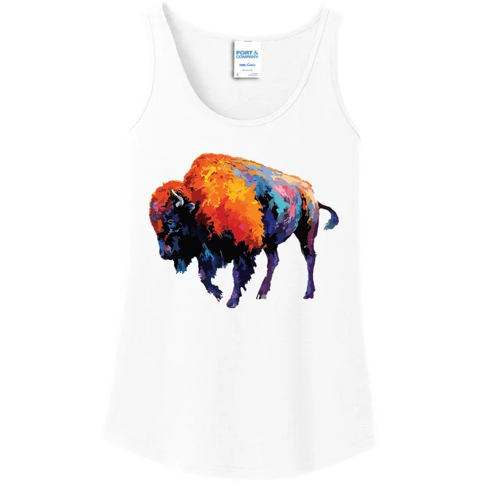 American Buffalo Buffalo American Bison Ladies Essential Tank