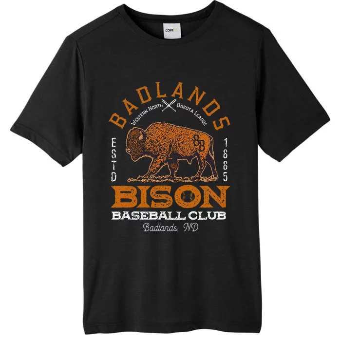 American Bison Baseball Retro Minor League Baseball Team ChromaSoft Performance T-Shirt