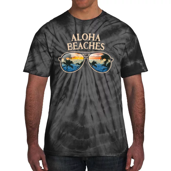 Aloha Beaches Beach Tourist Ocean Traveler Beachfront Tie-Dye T-Shirt