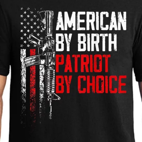 American By Birth Patriot By Choice American Flag Pajama Set