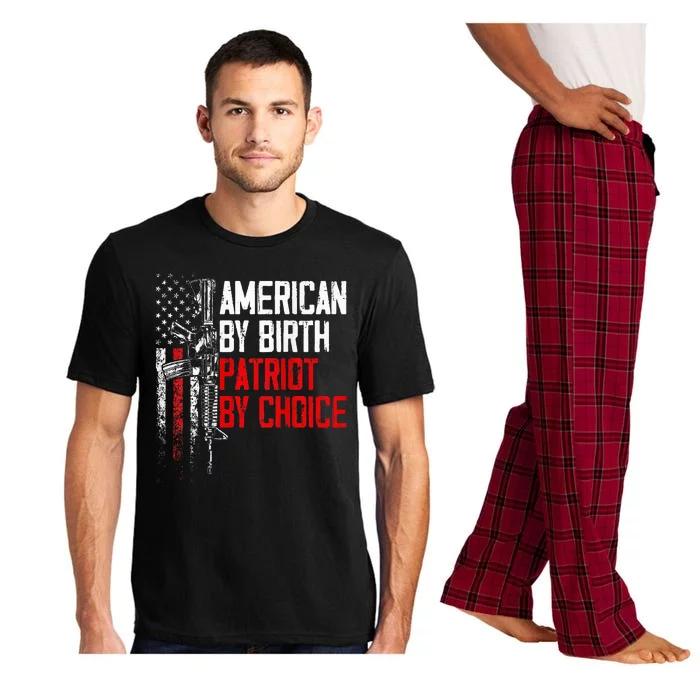 American By Birth Patriot By Choice American Flag Pajama Set