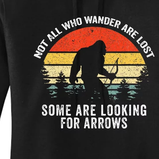 Archery Bow Bigfoot Men Women Kids Fathers Day Women's Pullover Hoodie