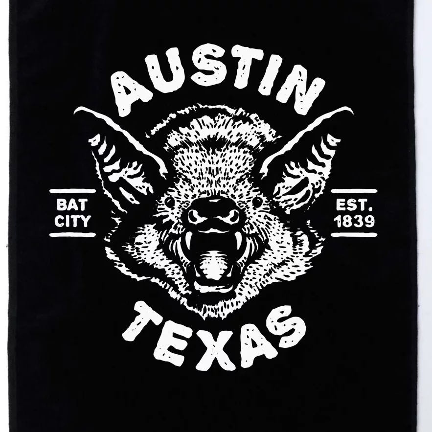 Austin Bat Bat City Texas Tx Est Established 1839 Design Platinum Collection Golf Towel