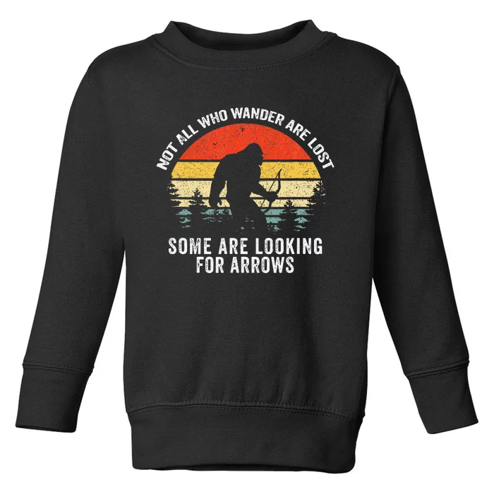 Archery Bow Bigfoot Men Women Kids Fathers Day Toddler Sweatshirt