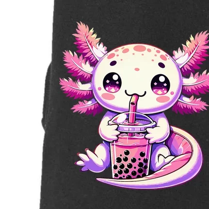 Axolotl Bubble Boba Tea Anime Cute Kawaii Axolotl Doggie 3-End Fleece Hoodie