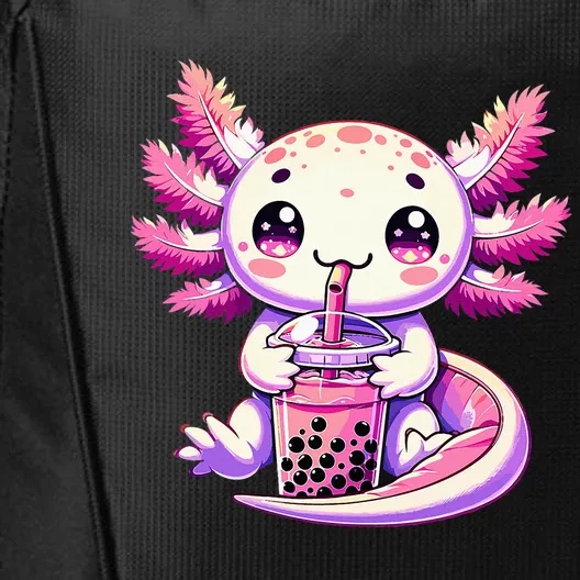 Axolotl Bubble Boba Tea Anime Cute Kawaii Axolotl City Backpack