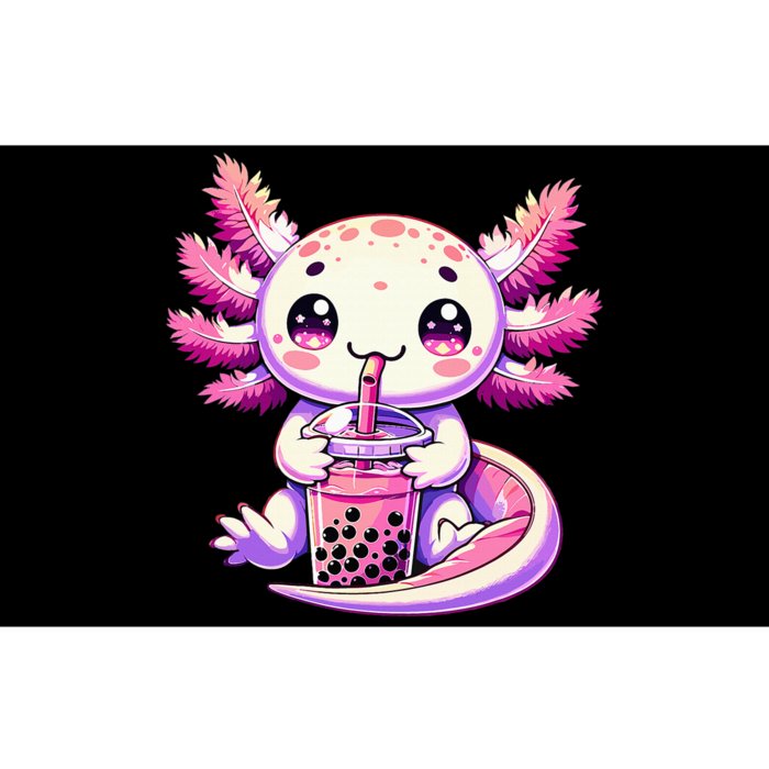 Axolotl Bubble Boba Tea Anime Cute Kawaii Axolotl Bumper Sticker