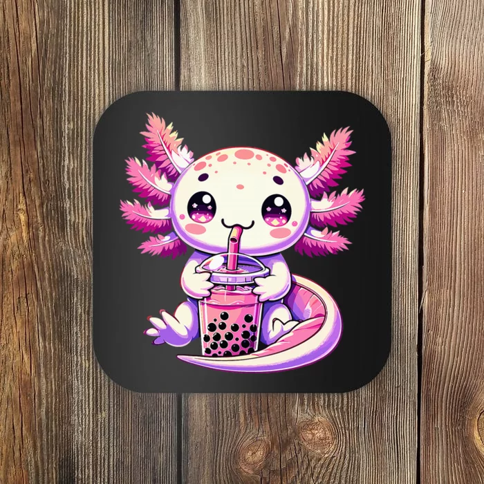 Axolotl Bubble Boba Tea Anime Cute Kawaii Axolotl Coaster