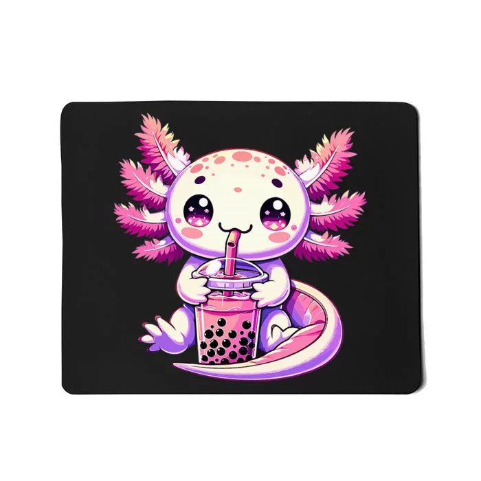 Axolotl Bubble Boba Tea Anime Cute Kawaii Axolotl Mousepad