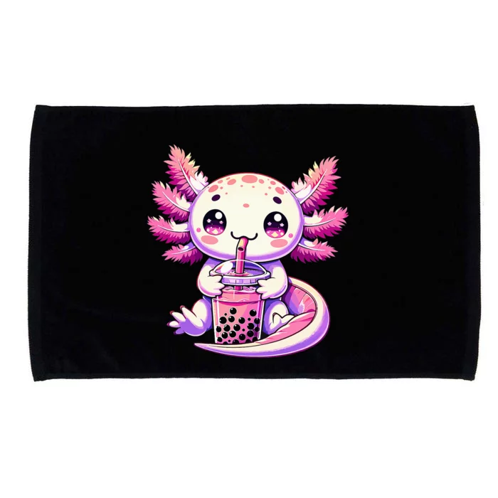 Axolotl Bubble Boba Tea Anime Cute Kawaii Axolotl Microfiber Hand Towel