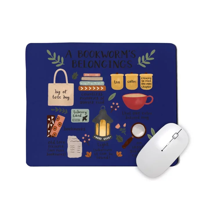 A BookwormS Belongings Mousepad