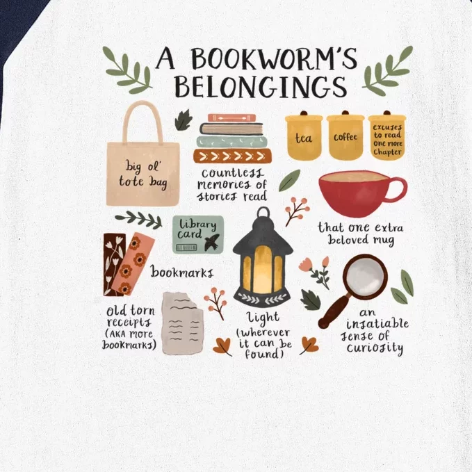 A BookwormS Belongings Baseball Sleeve Shirt