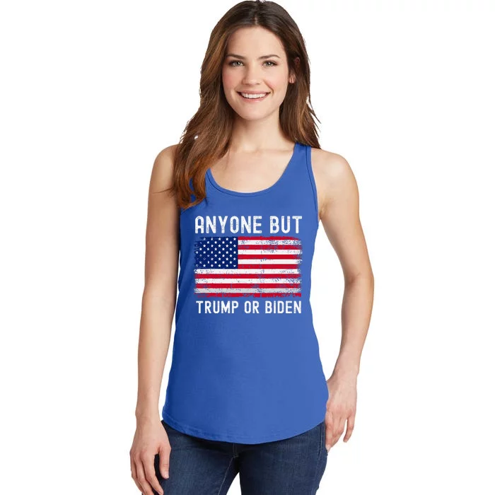 Anyone But Biden Or Trump 2024 Anti Biden Ladies Essential Tank